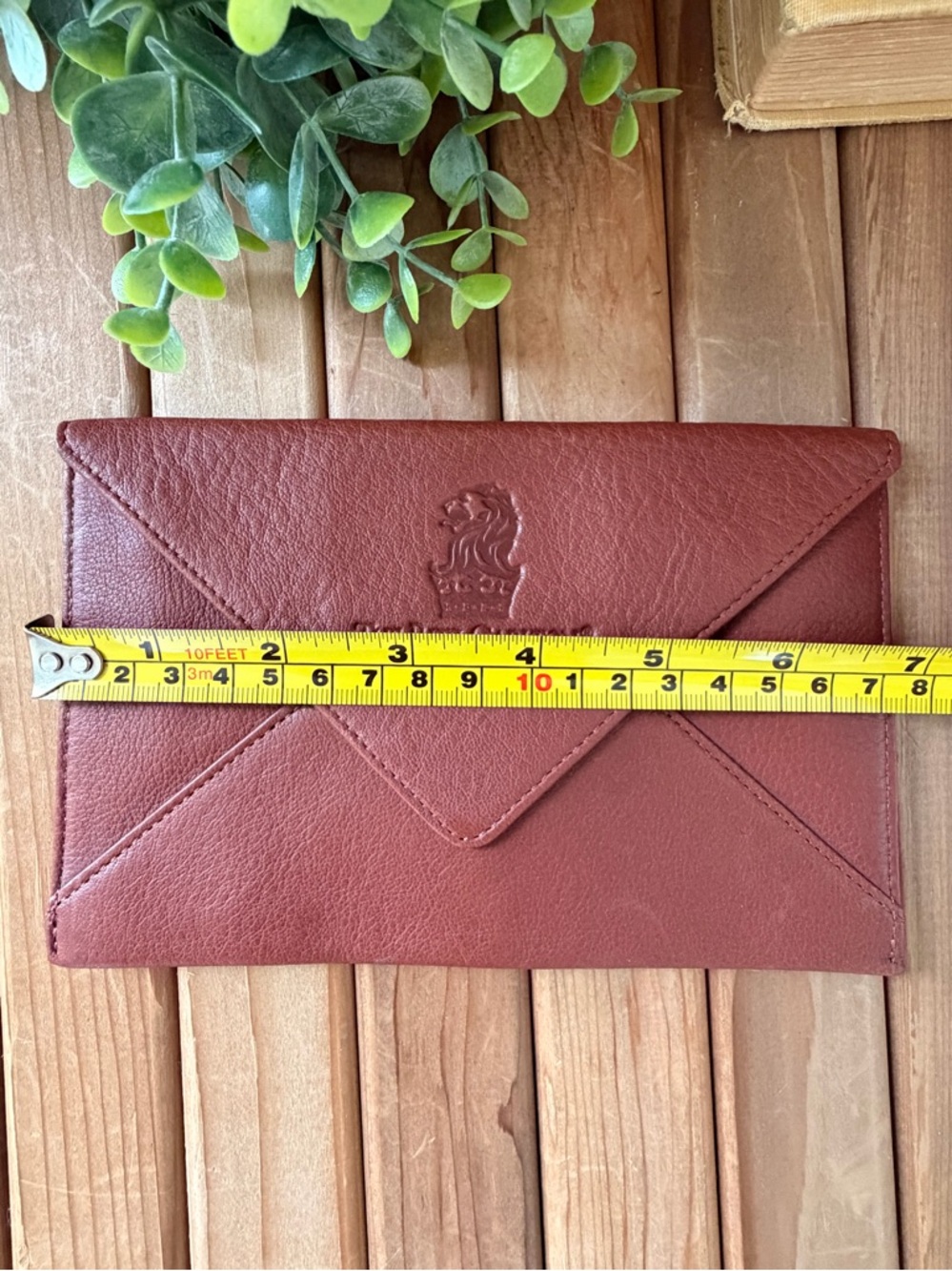 Ritz-Carlton Kapalua Leather Envelope Clutch | Vintage Hotel Collection Wallet - Picture 6 of 7